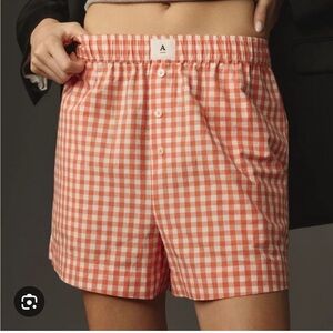 Anthropologie boxer short pjs